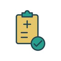 medical report icon vector design template