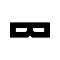 3D glasses icon vector design template