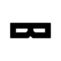 3D glasses icon vector design template