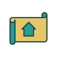 blueprint icon vector design template