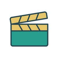 clapperboard icon vector design template