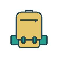 backpack icon vector design template