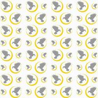 Flying dove vector seamless repeating pattern illustration background