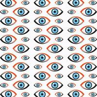 Healthy eye vector seamless repeating pattern illustration background