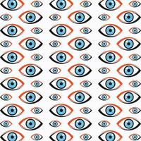 Healthy eye vector seamless repeating pattern illustration background