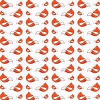 Fox head vector seamless repeating pattern illustration background