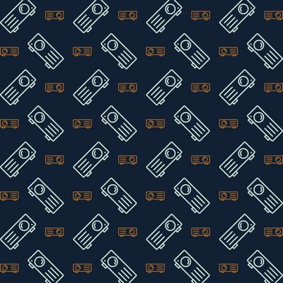 Projector colorful repeating trendy pattern vector illustration background