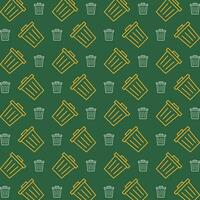 Waste cute colorful repeating pattern vector illustration