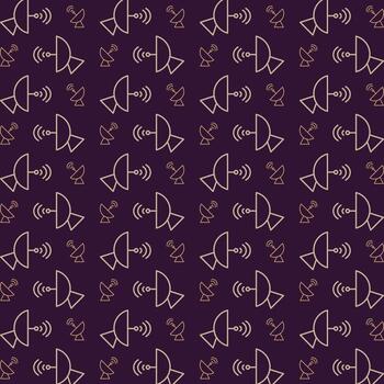 Satellite Dish beautiful repeating abstract pattern vector illustration background