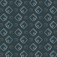 Wallet colorful repeating trendy pattern vector illustration background