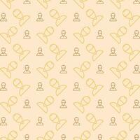 Engineer colorful repeating trendy pattern vector illustration background