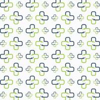 Medical cross vector seamless repeating pattern illustration background