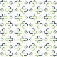 Medical cross vector seamless repeating pattern illustration background