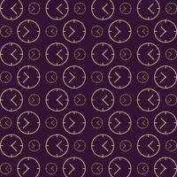 Wall clock beautiful repeating abstract pattern vector illustration background