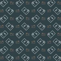 Voucher colorful repeating trendy pattern vector illustration background