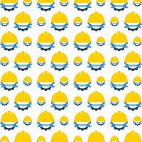 Safety helmet vector seamless repeating pattern illustration background