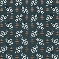 Grapes colorful repeating trendy pattern vector illustration background