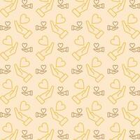 Charity colorful repeating trendy pattern vector illustration background