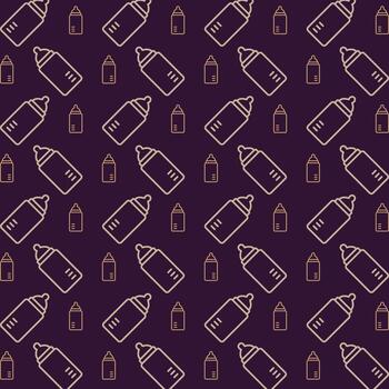 bebé botella hermosa repitiendo resumen modelo vector ilustración antecedentes