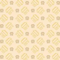 Shop colorful repeating trendy pattern vector illustration background