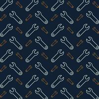 Wrench colorful repeating trendy pattern vector illustration background