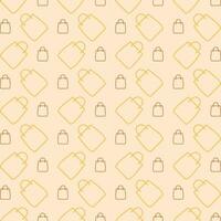 Shopping Bag colorful repeating trendy pattern vector illustration background