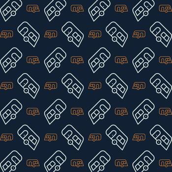 caravana vistoso repitiendo de moda modelo vector ilustración antecedentes