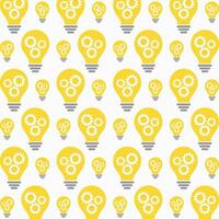 Light bulb vector seamless repeating pattern illustration background