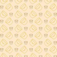 Bucket colorful repeating trendy pattern vector illustration background
