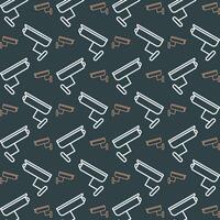 CCTV camera colorful repeating trendy pattern vector illustration background
