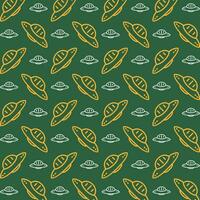 Ufo cute colorful repeating pattern vector illustration background