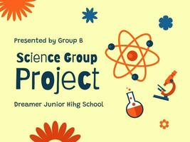 Yellow Orange Science Group Project Presentation template