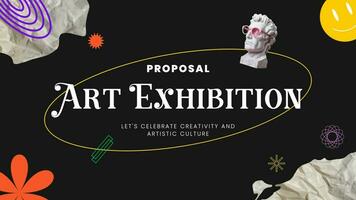 Black Art Exhibition Proposal Presentation template