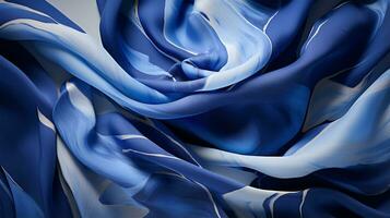 AI generated Tranquil Flow of Abstract Patterns representing a colorful Seamless smoke swirls vibrant indigo silk pattern with luxurious texture, a Futuristic wallpaper photo