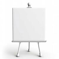 AI generated blank whiteboard on the wall. Generative AI photo