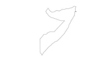 Animated sketch of the map icon for the country of Somalia video