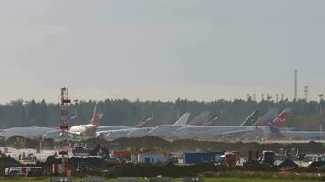 Repair of the runway at Sheremetyevo Airport video