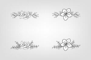 Floral Flower Foliage Arrangement Wreath vector