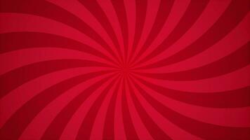 Simple Curved Dark Christmas Red Radial Lines Sun Burst Effect Looping Animation Horizontal Video Background