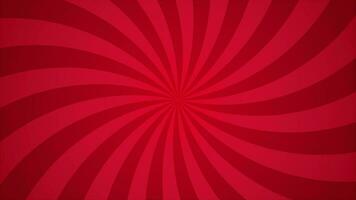 Simple Curved Dark Christmas Red Radial Lines Sun Burst Effect Looping Animation Horizontal Video Background