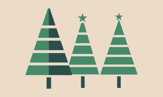 merry Christmas tree vector art, illustration