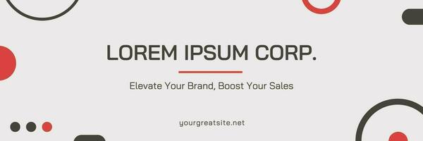 Creative Business Twitter Banner template