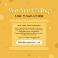 Creative Business Hiring Linkedin Post template
