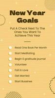 New Year Goals Instagram Story template