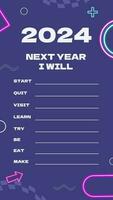 New Year I Will Instagram Story template