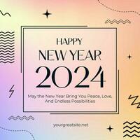 New Year Greeting Instagram Post template