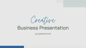 Creative Business Proposal Presentation template