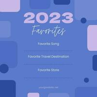 New Year (Last Year) Favorites Instagram Post template