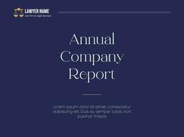 Law Firm Company Report template