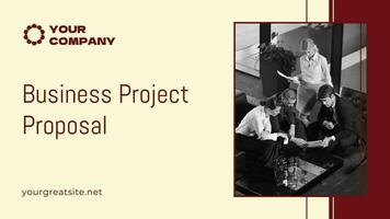 Business Project Proposal template